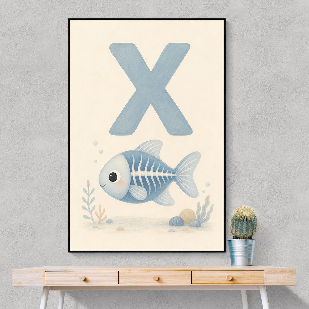 X For X Ray Fish Wall Art
