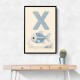 X For X Ray Fish Wall Art