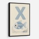 X For X Ray Fish Wall Art