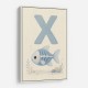 X For X Ray Fish Wall Art