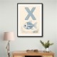X For X Ray Fish Wall Art
