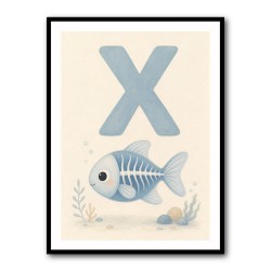 X For X Ray Fish Wall Art