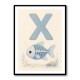 X For X Ray Fish Wall Art