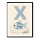 X For X Ray Fish Wall Art