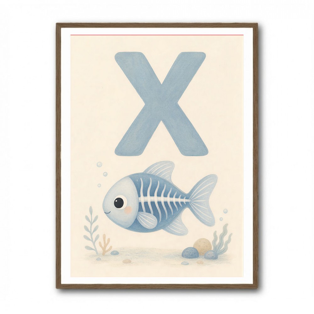 X For X Ray Fish Wall Art