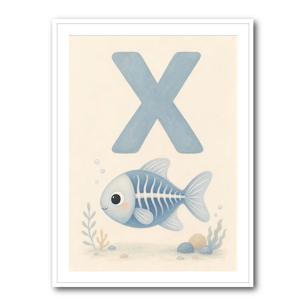 X For X Ray Fish Wall Art