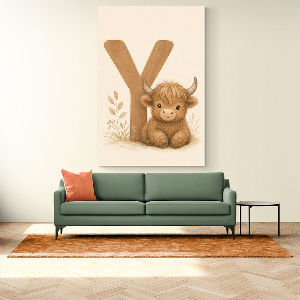 Y For Yak Illustration Art Print