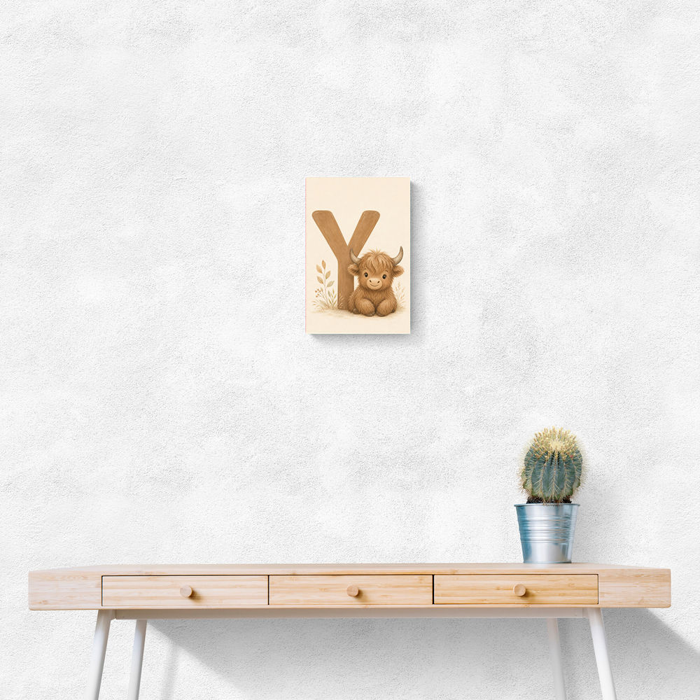 Y For Yak Illustration Art Print