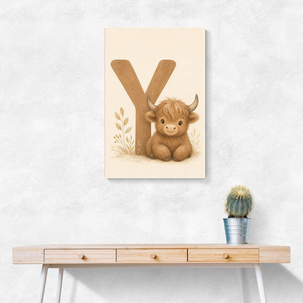 Y For Yak Illustration Art Print