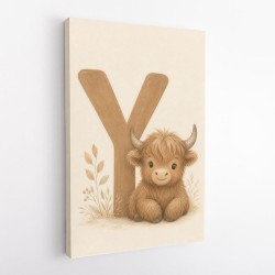 Y For Yak Illustration Art Print