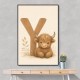 Y For Yak Illustration Art Print