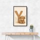 Y For Yak Illustration Art Print
