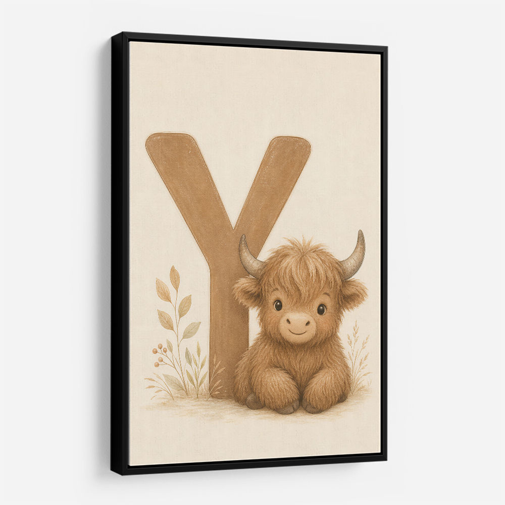 Y For Yak Illustration Art Print
