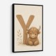 Y For Yak Illustration Art Print