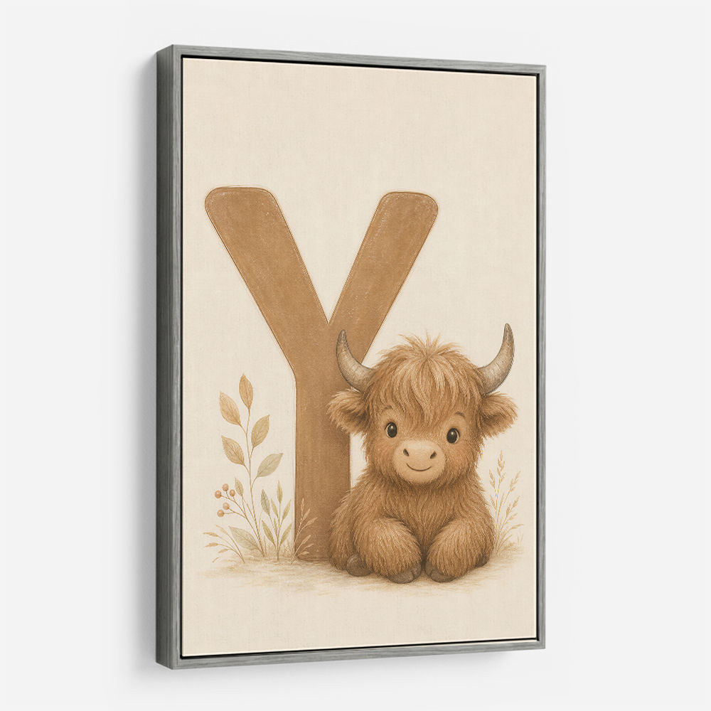 Y For Yak Illustration Art Print
