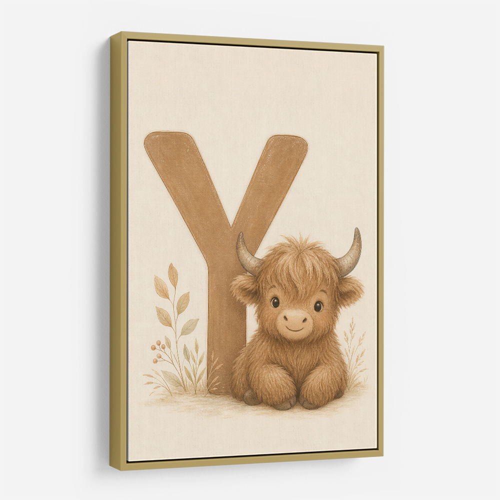 Y For Yak Illustration Art Print
