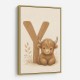 Y For Yak Illustration Art Print