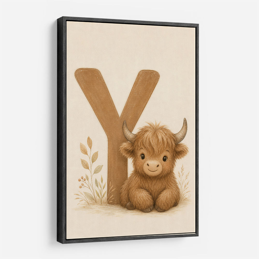 Y For Yak Illustration Art Print