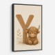 Y For Yak Illustration Art Print