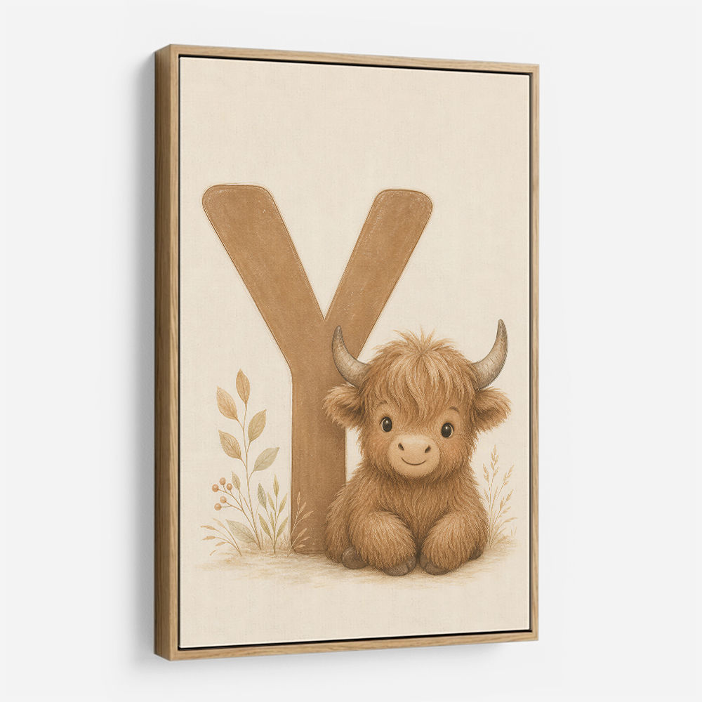 Y For Yak Illustration Art Print