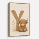 Y For Yak Illustration Art Print