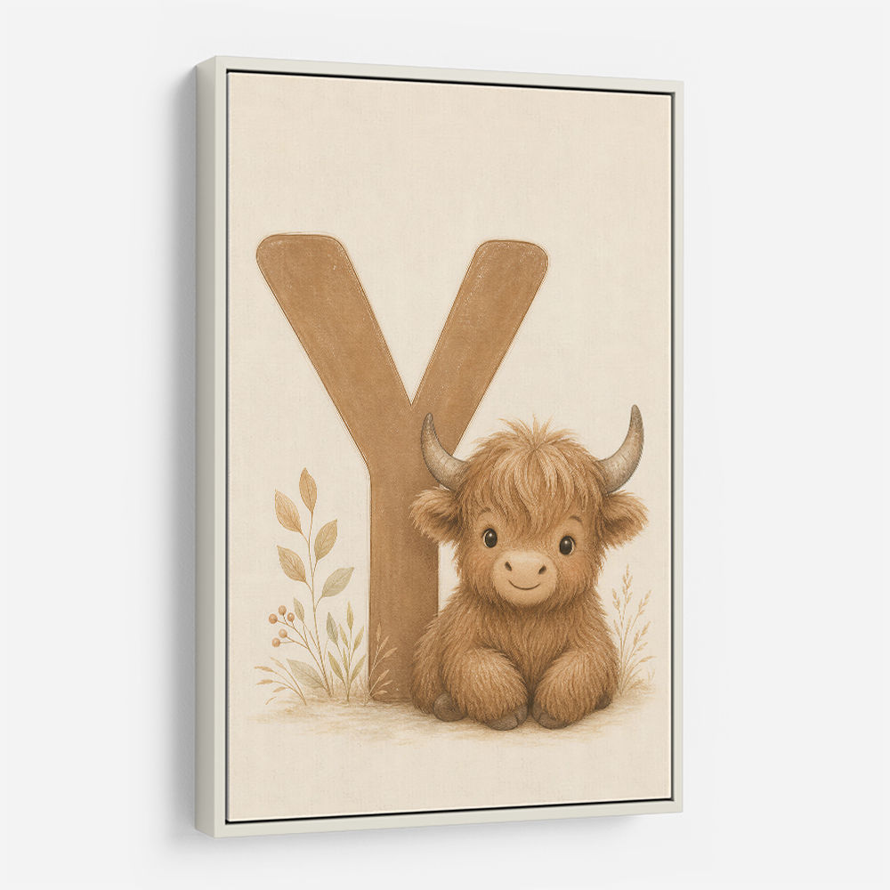 Y For Yak Illustration Art Print