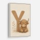 Y For Yak Illustration Art Print