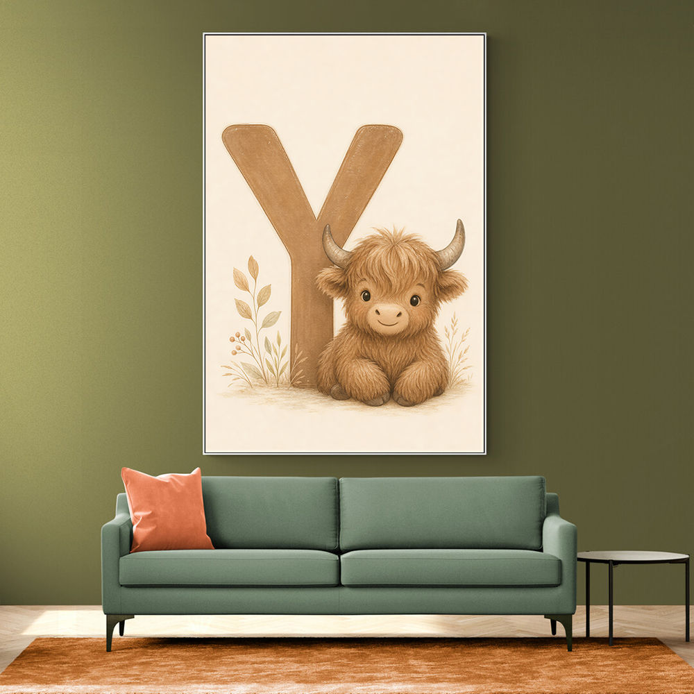 Y For Yak Illustration Art Print