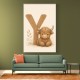 Y For Yak Illustration Art Print