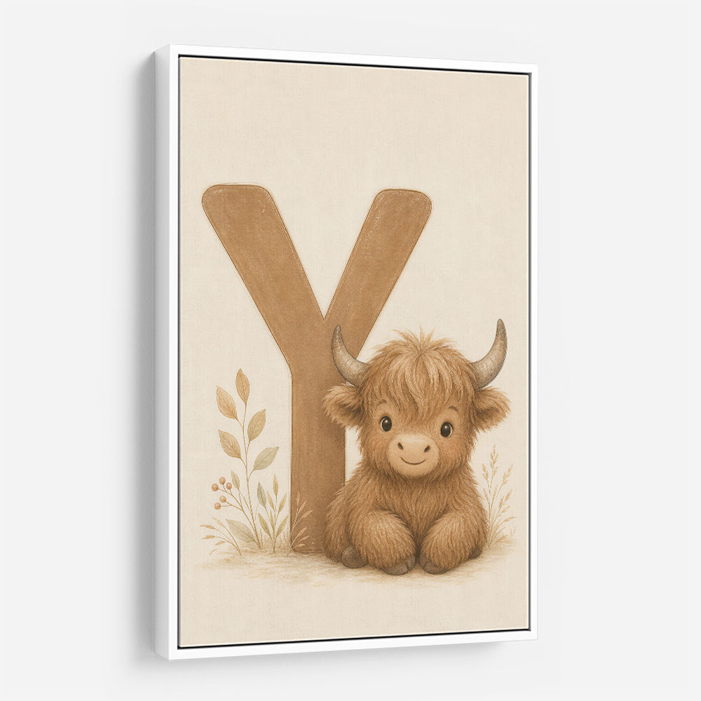 Y For Yak Illustration Art Print