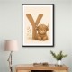 Y For Yak Illustration Art Print