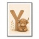 Y For Yak Illustration Art Print