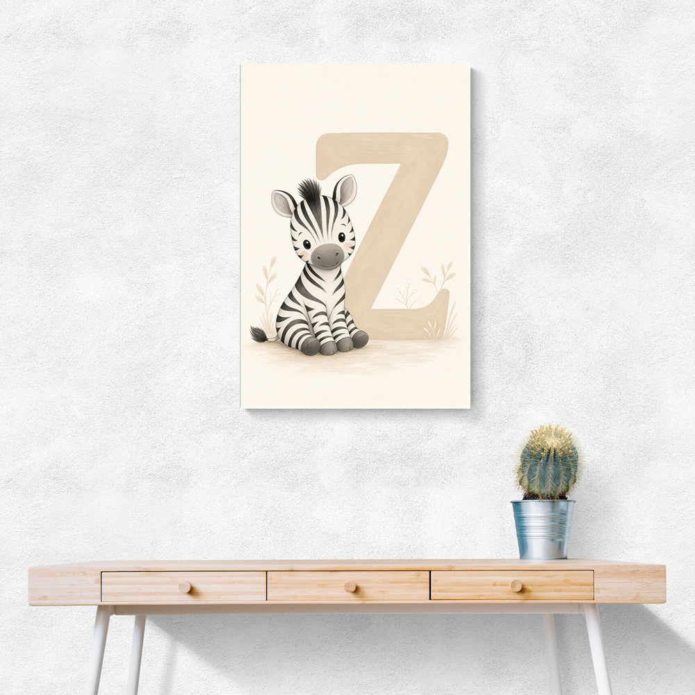 Z For Zebra Nursery Wall Art