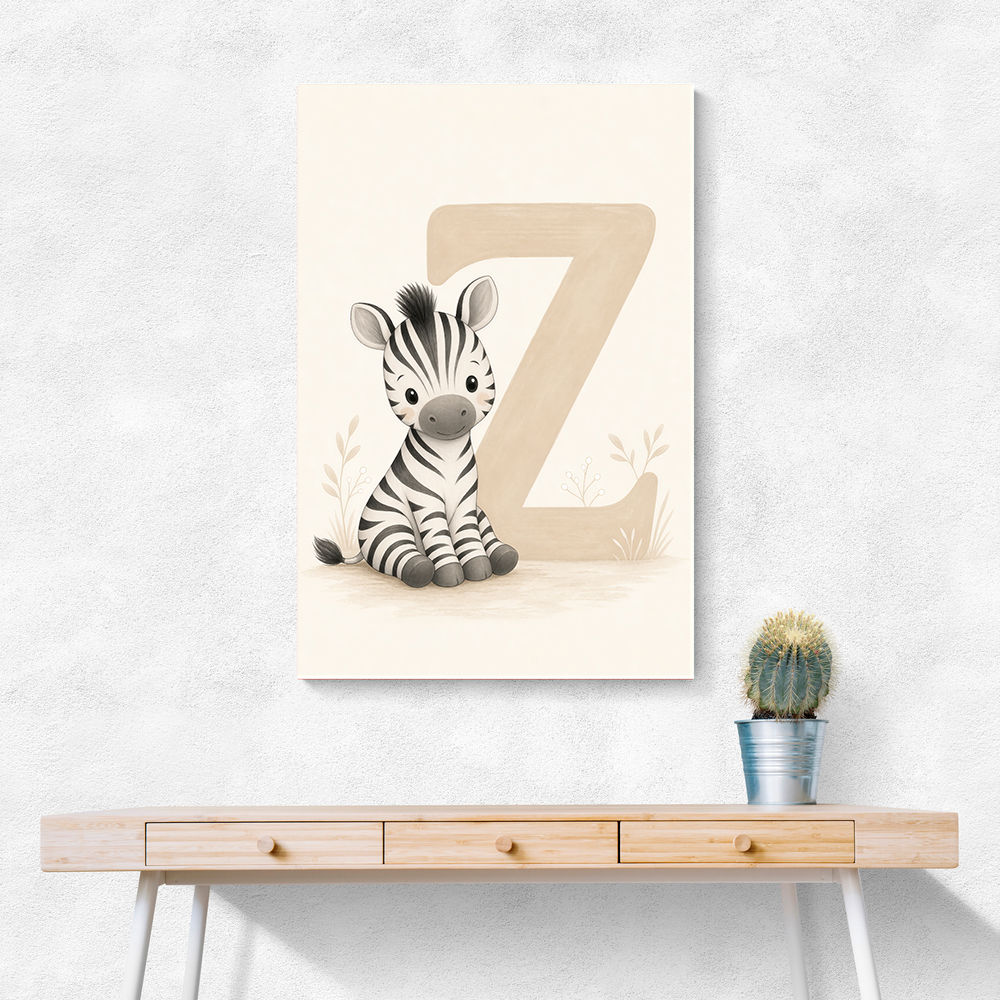 Z For Zebra Nursery Wall Art