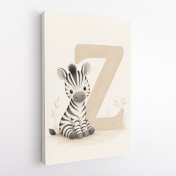 Z For Zebra Nursery Wall Art