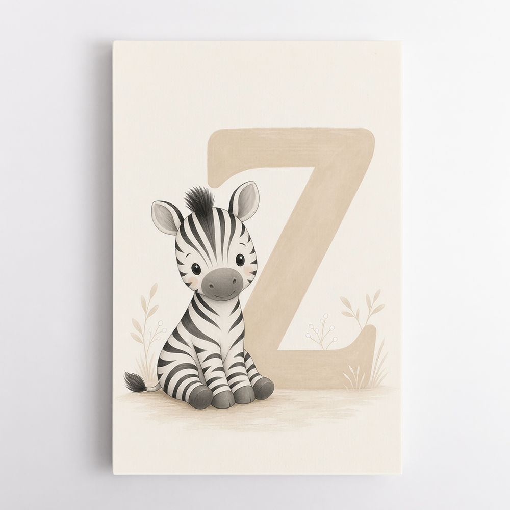 Z For Zebra Nursery Wall Art