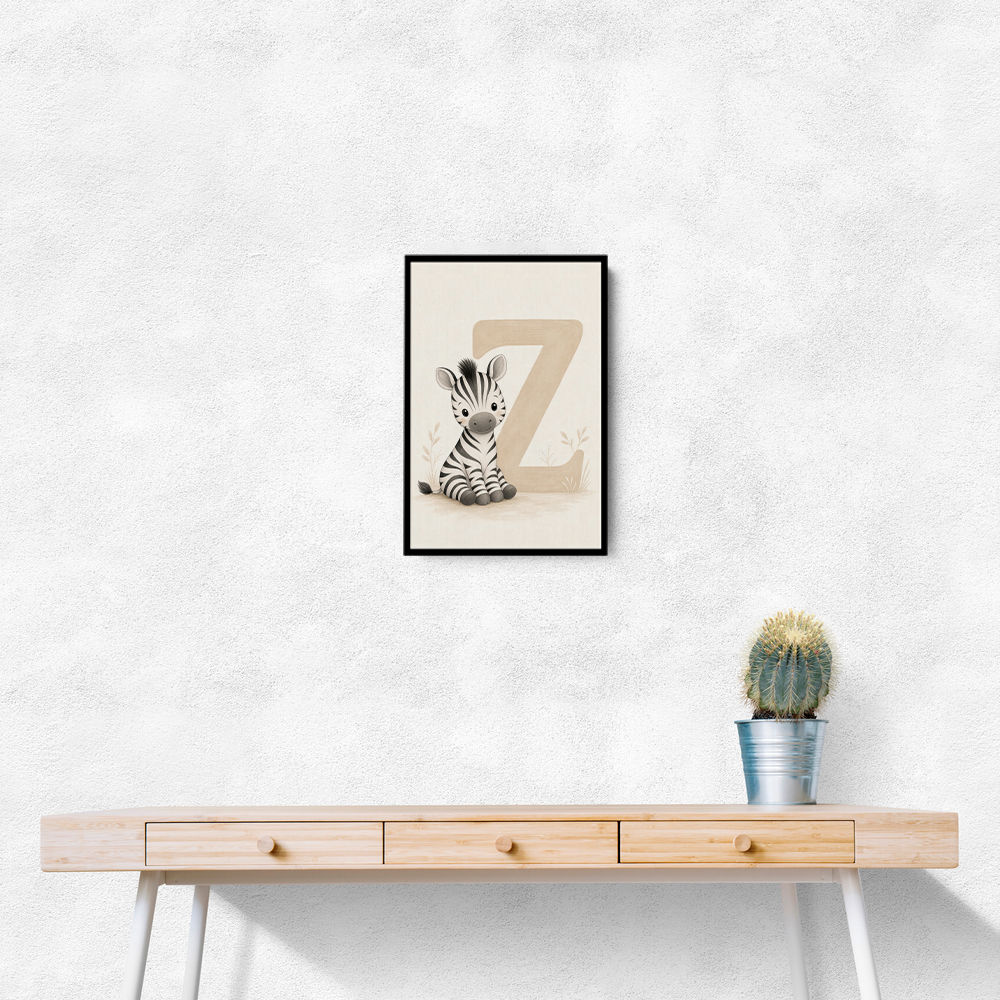 Z For Zebra Nursery Wall Art