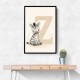 Z For Zebra Nursery Wall Art