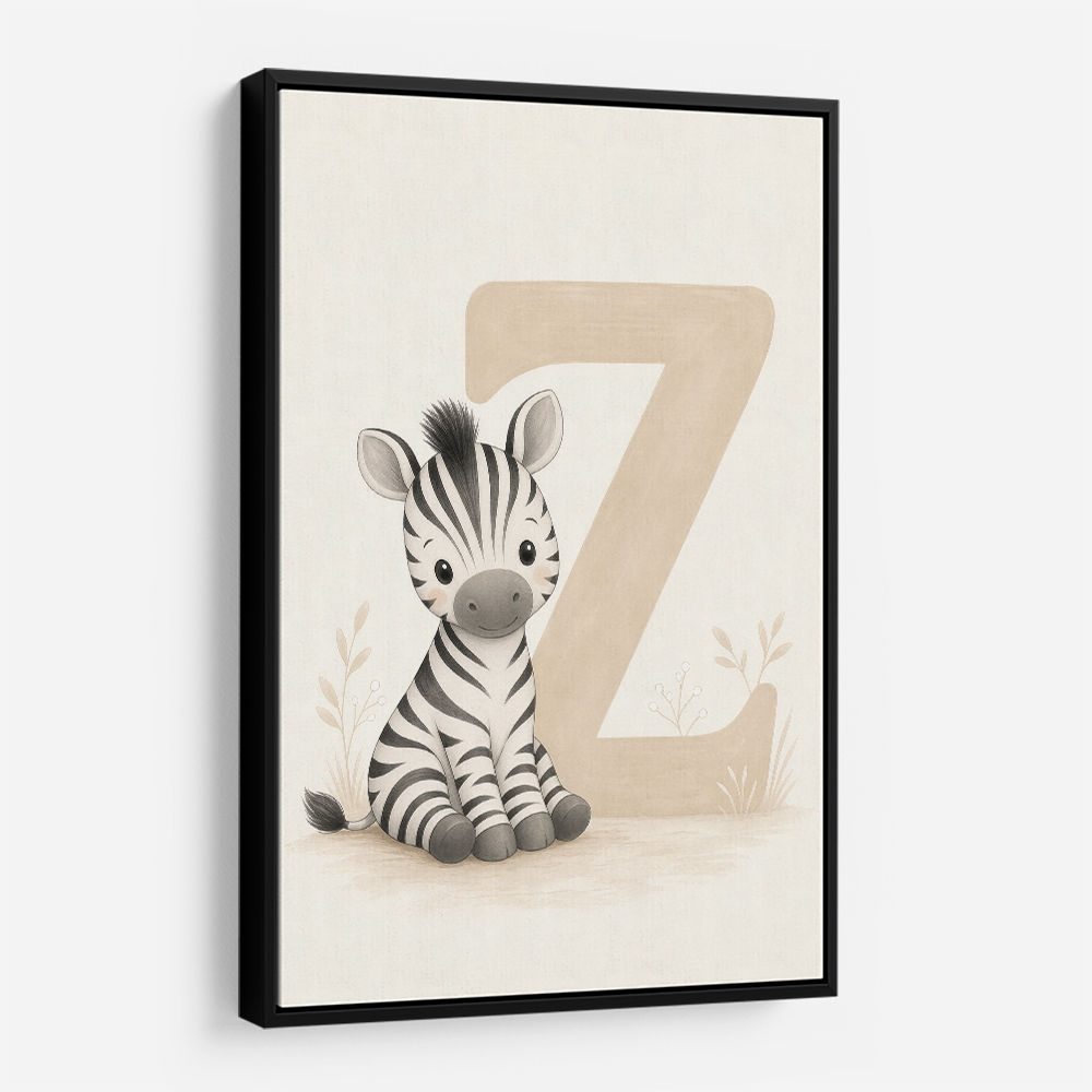 Z For Zebra Nursery Wall Art