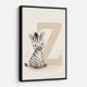 Z For Zebra Nursery Wall Art