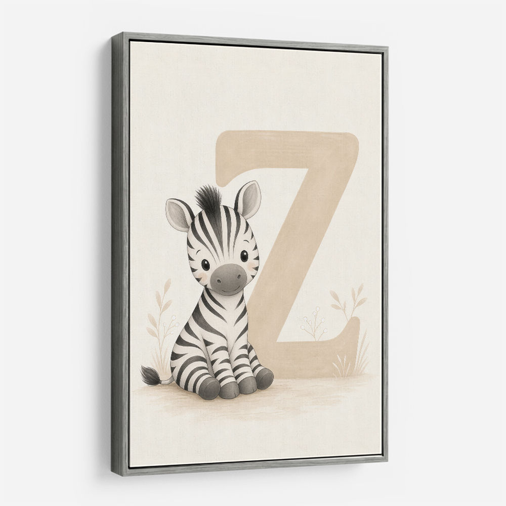 Z For Zebra Nursery Wall Art