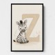 Z For Zebra Nursery Wall Art