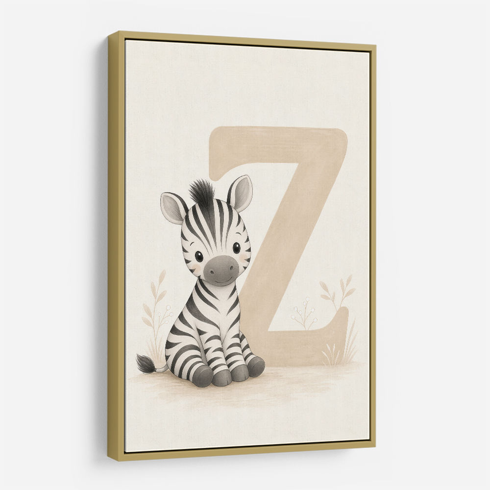 Z For Zebra Nursery Wall Art