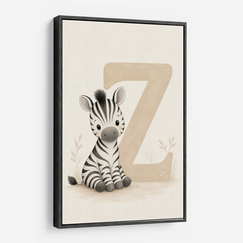 Z For Zebra Nursery Wall Art