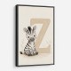 Z For Zebra Nursery Wall Art