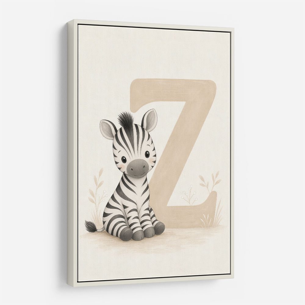 Z For Zebra Nursery Wall Art