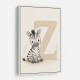 Z For Zebra Nursery Wall Art