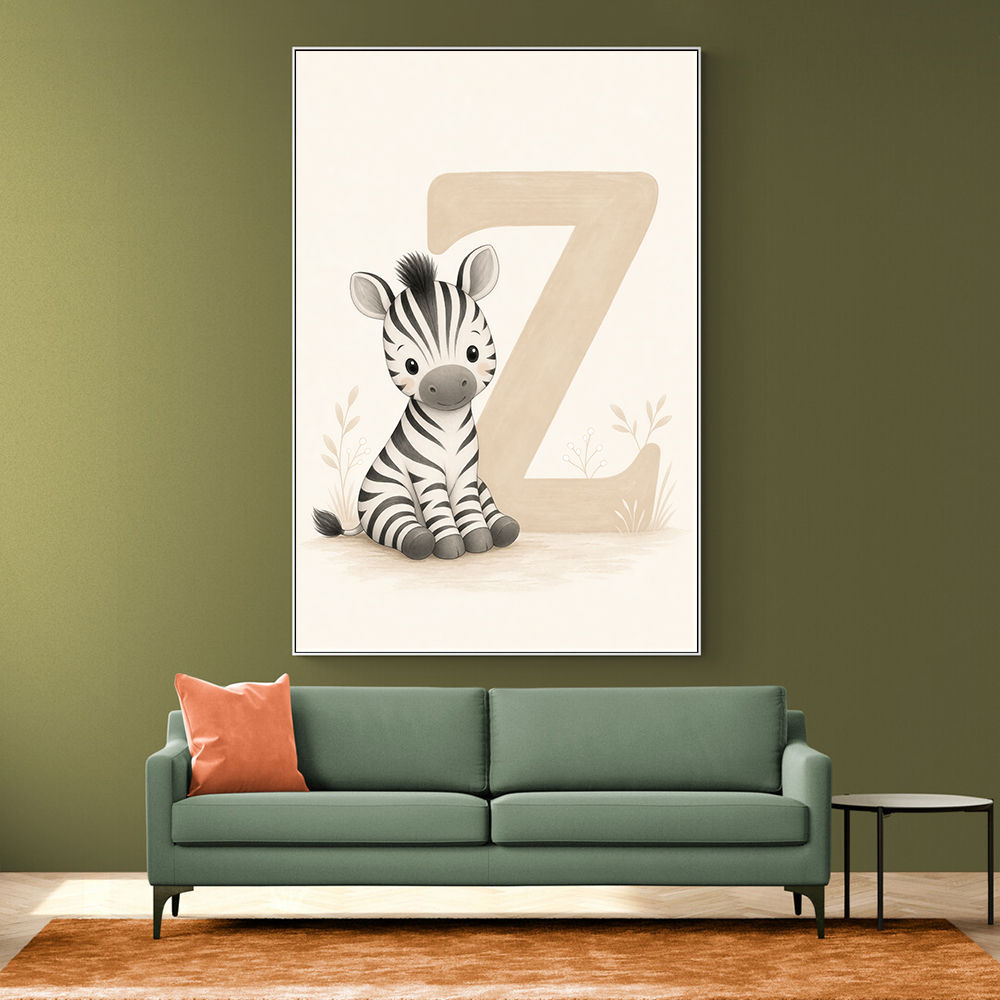Z For Zebra Nursery Wall Art