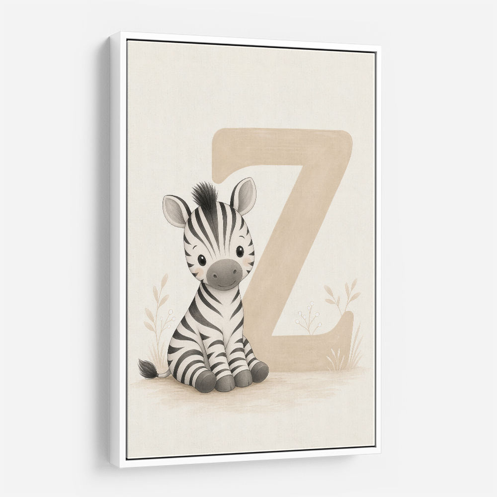 Z For Zebra Nursery Wall Art