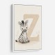 Z For Zebra Nursery Wall Art
